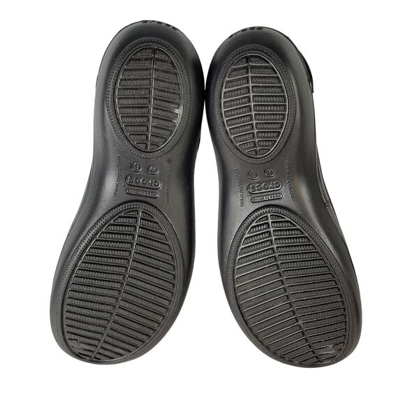 Crocs Shoes Womens SIZE 6 Taylor Slingback Black Slip On Casual Closed Toe - Picture 5 of 9